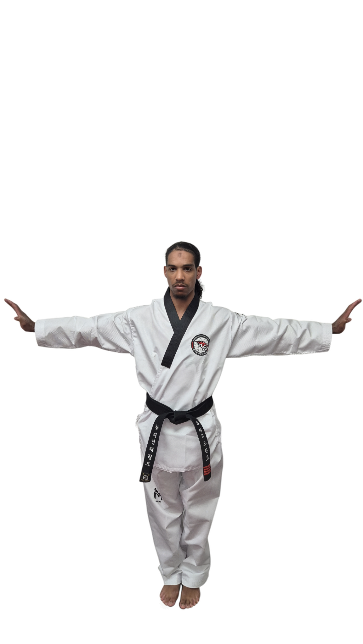 Master Umar Durrant demonstrating a Taekwondo stance